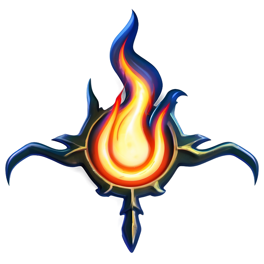 Anime Fire Curse Mark Png Kbu PNG Image