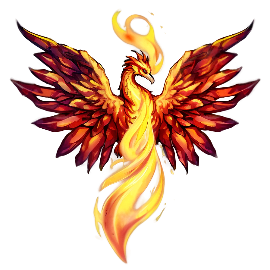 Anime Fire Phoenix Png 06252024 PNG Image