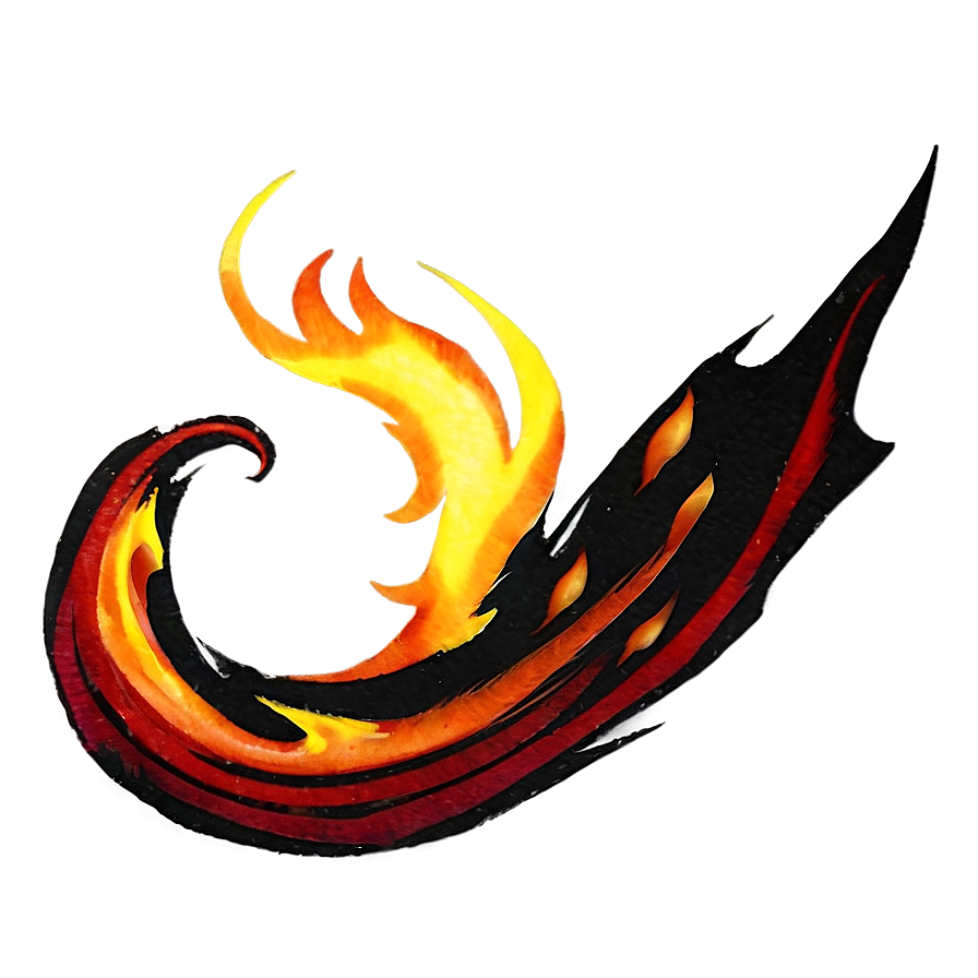 Anime Fire Swirl Png 06252024 PNG Image