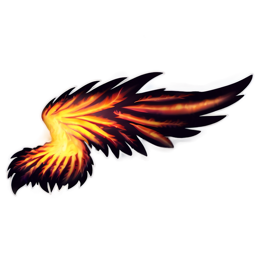 Anime Fire Wings Png Gmw46 PNG Image