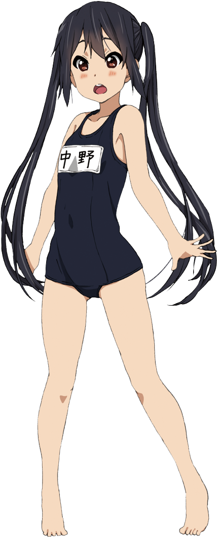 Anime Girl In Swimsuit PNG Image