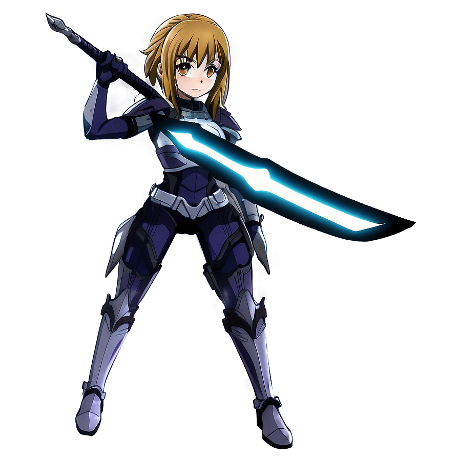 Anime Girl Warrior Png Jnn PNG Image