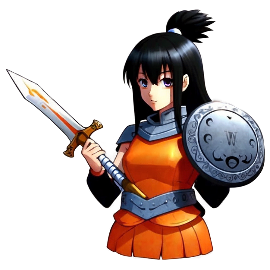 Anime Girl Warrior Png Lqn67 PNG Image