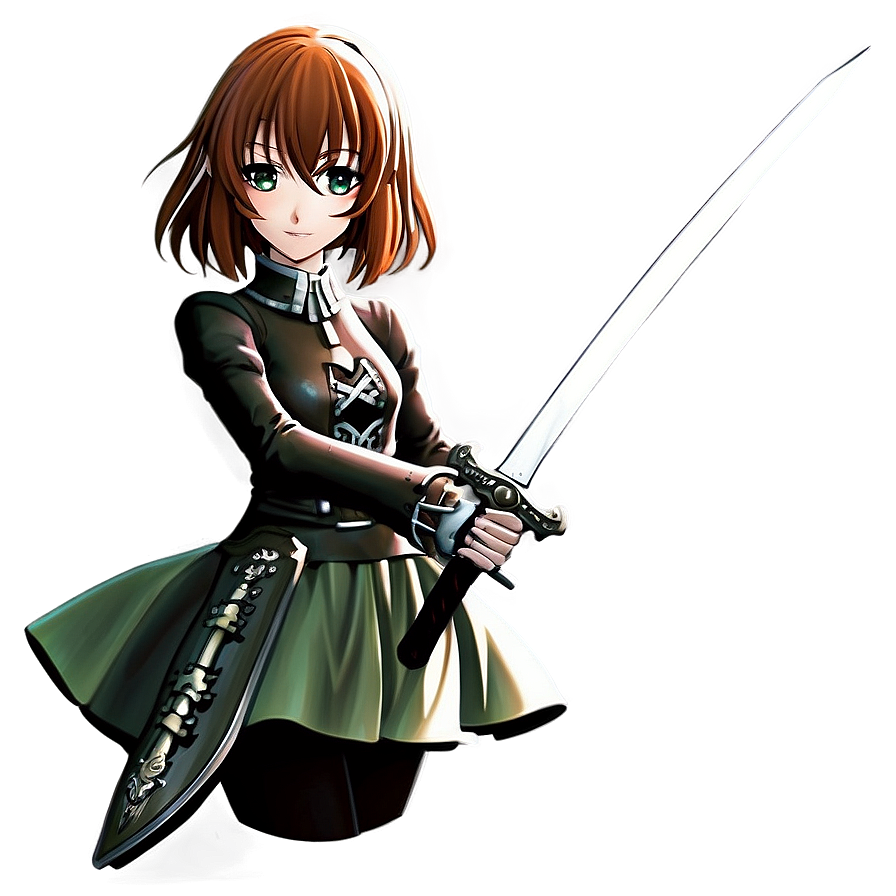 Anime Girl With Dagger Png 82 PNG Image