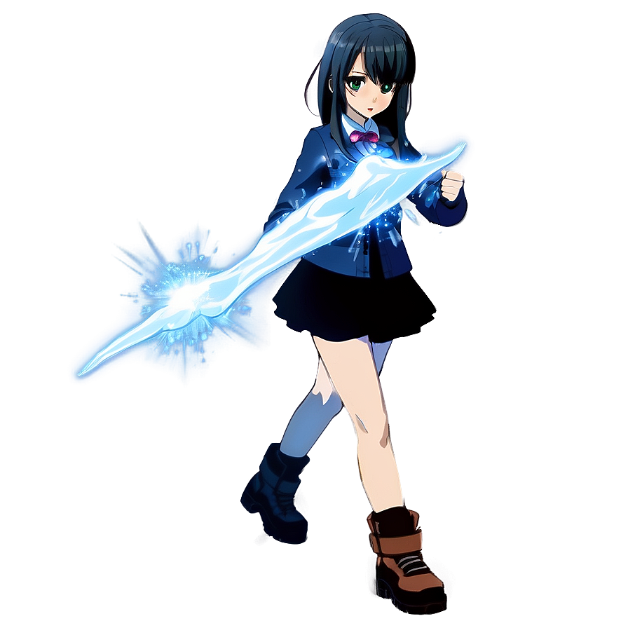 Anime Girl With Ice Powers Png Gqq52 PNG Image