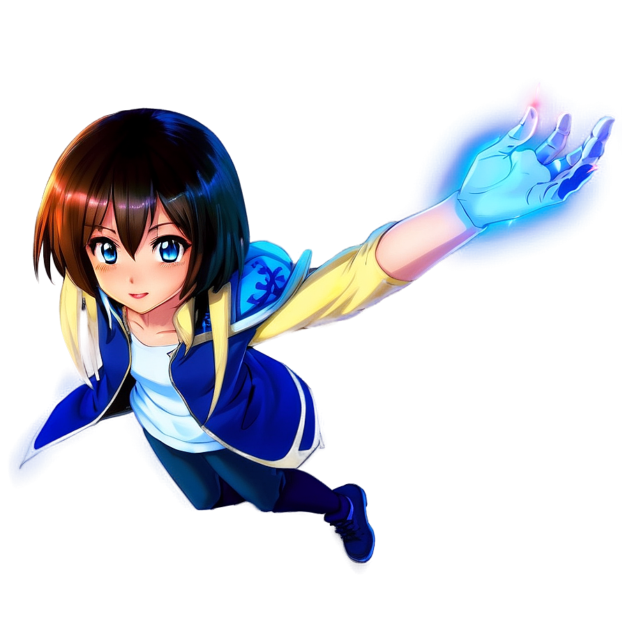 Anime Girl With Magic Powers Png Qdd PNG Image