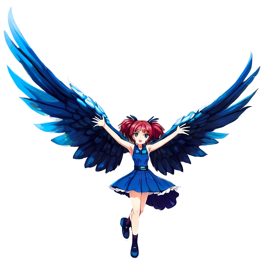 Anime Girl With Wings Png 76 PNG Image