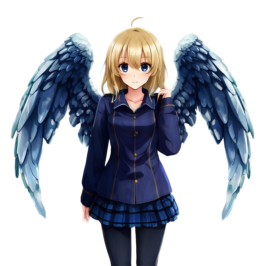 Anime Girl With Wings Png Cfl PNG Image