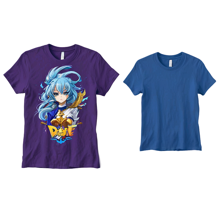 Anime Graphic Tees Design Png Aww PNG Image