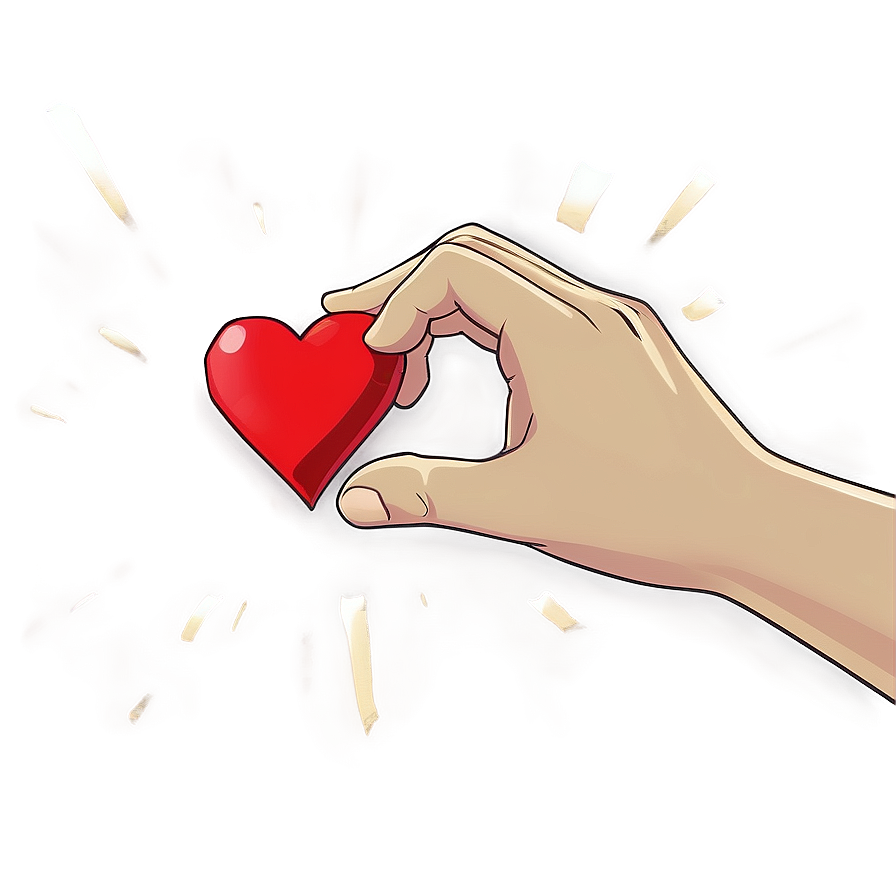 Anime Hand On Heart Png 06202024 PNG Image