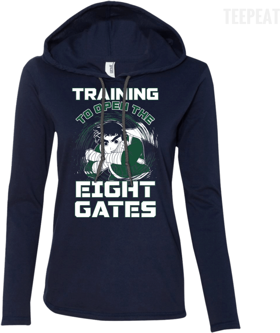 Anime Inspired Training Hoodie PNG Image