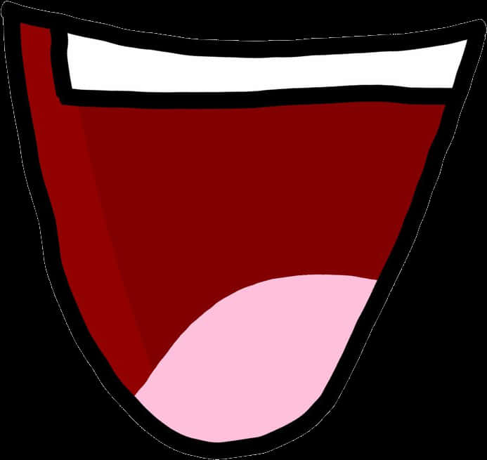 Anime Mouth Expression Graphic PNG Image