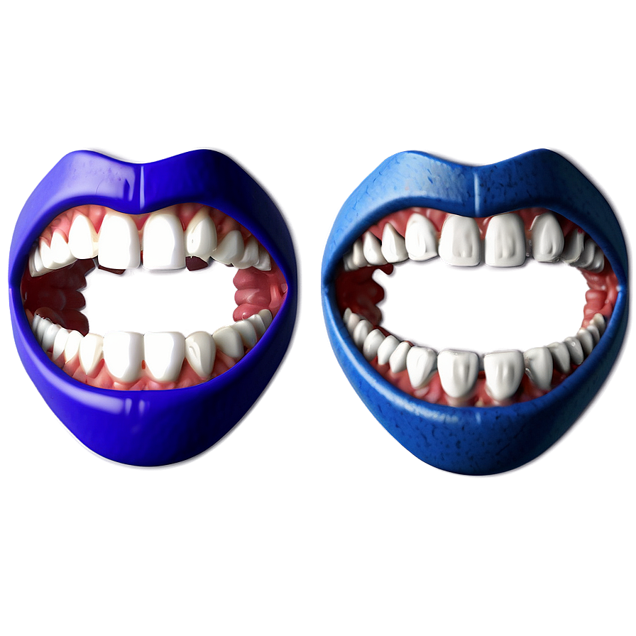 Anime Mouth With Fangs Png Ltj PNG Image