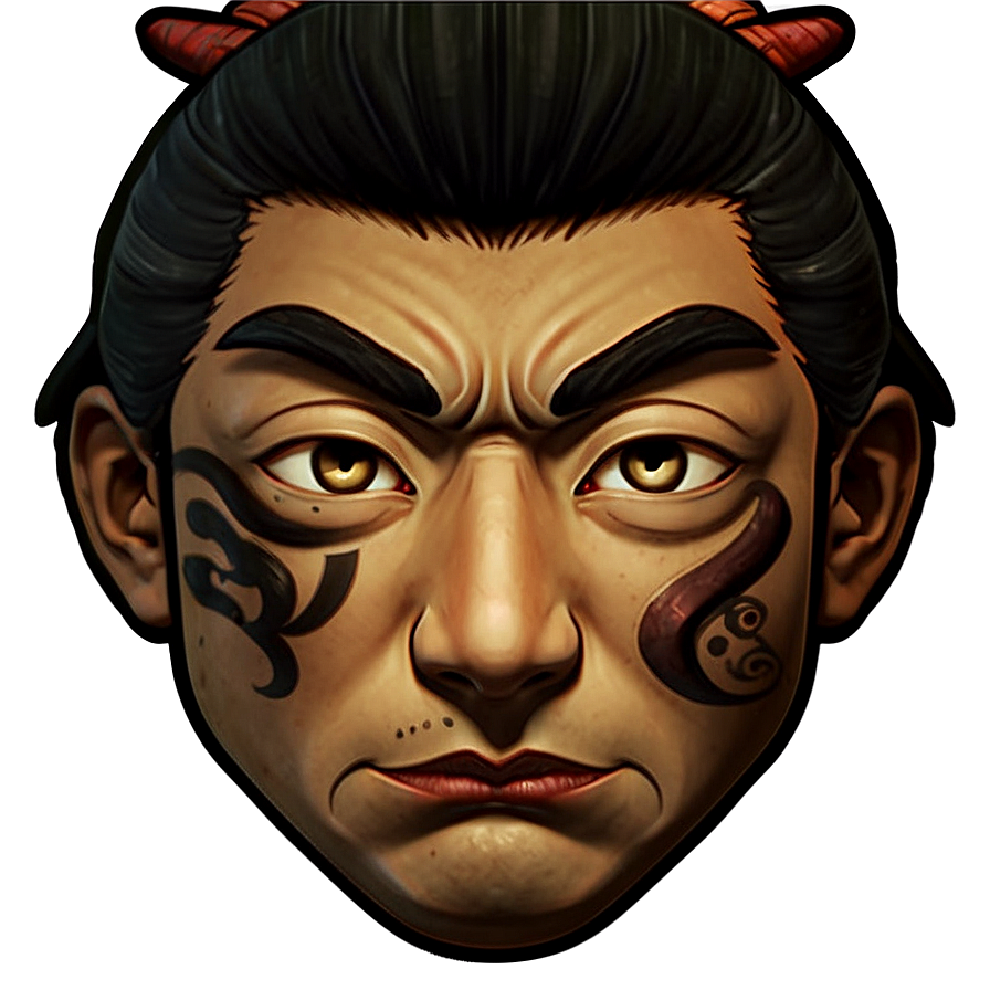 Anime Samurai Face Png 35 PNG Image