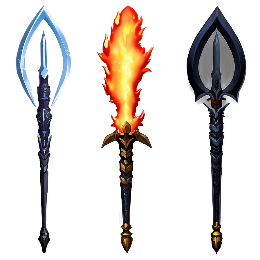 Anime Searing Fire Blade Png 06252024 PNG Image