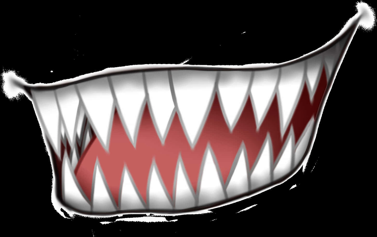 Anime_ Smile_with_ Sharp_ Teeth.jpg PNG Image