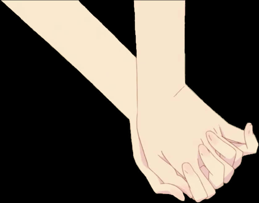 Anime Style Extended Hand PNG Image