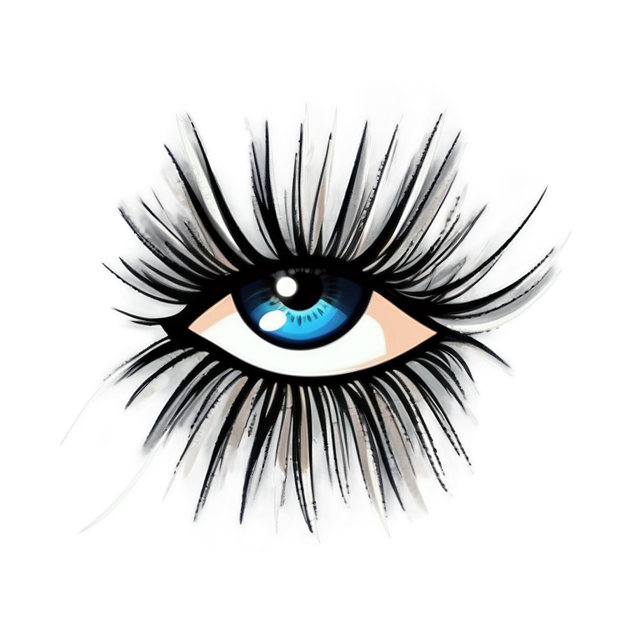 Anime Style Lashes Png 05252024 PNG Image