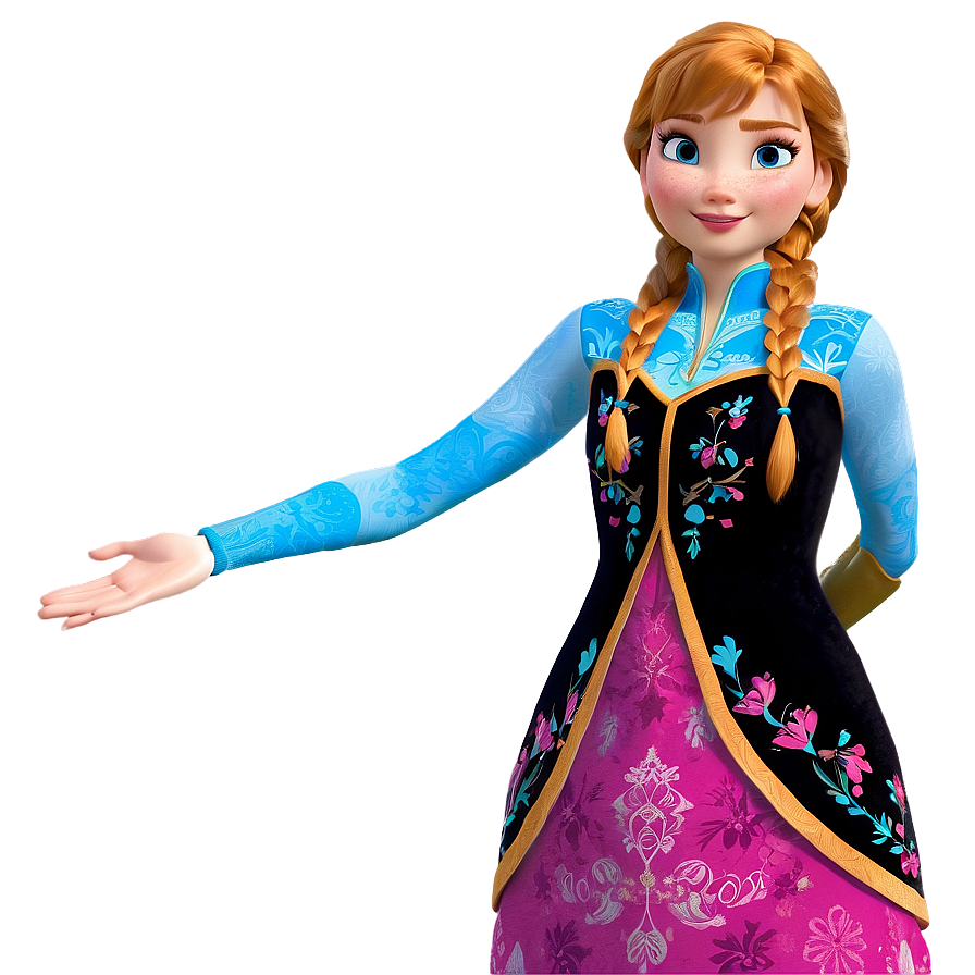 Anna Frozen Adventure Outfit Png 06132024 PNG Image