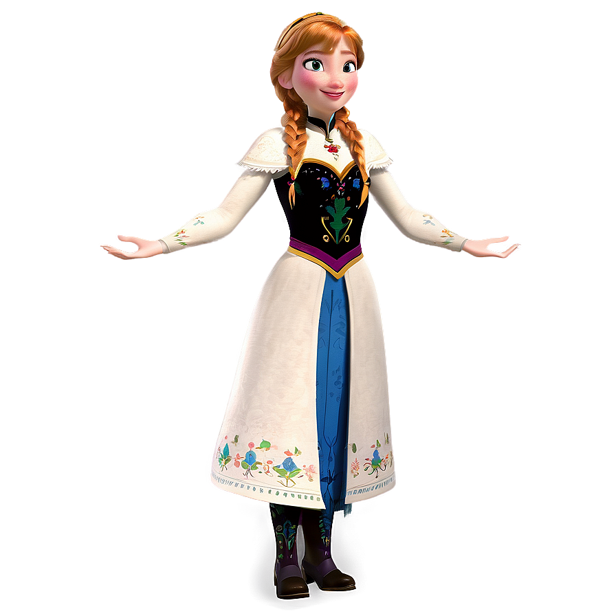 Anna Frozen Adventure Outfit Png Bdi40 PNG Image