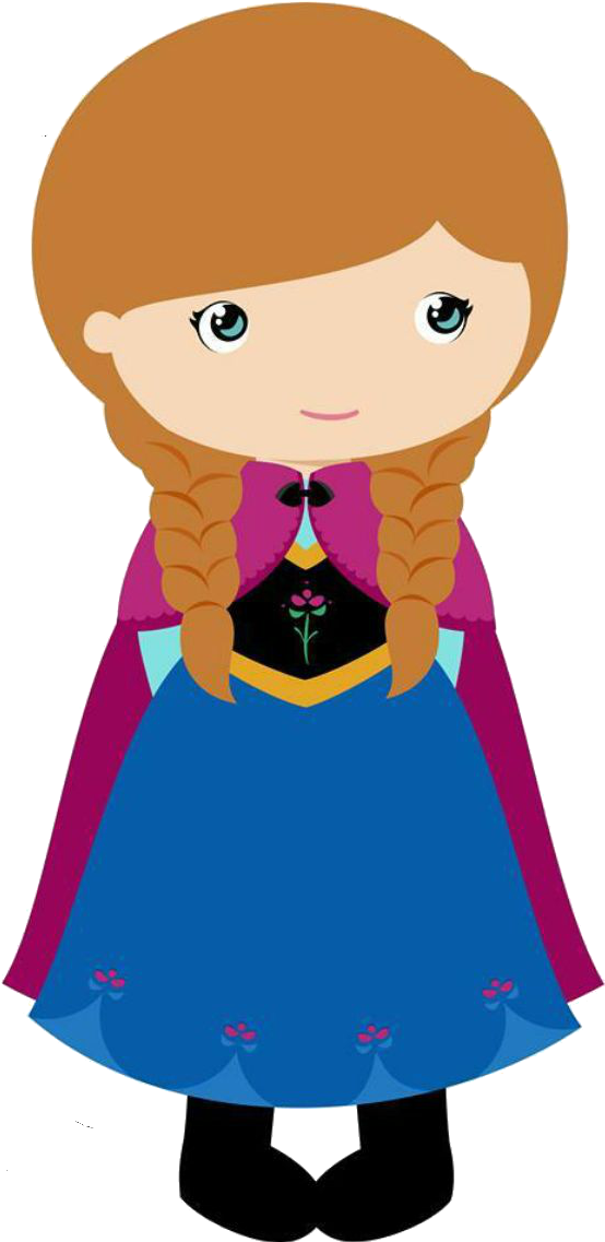 Anna Frozen Cartoon Character PNG Image