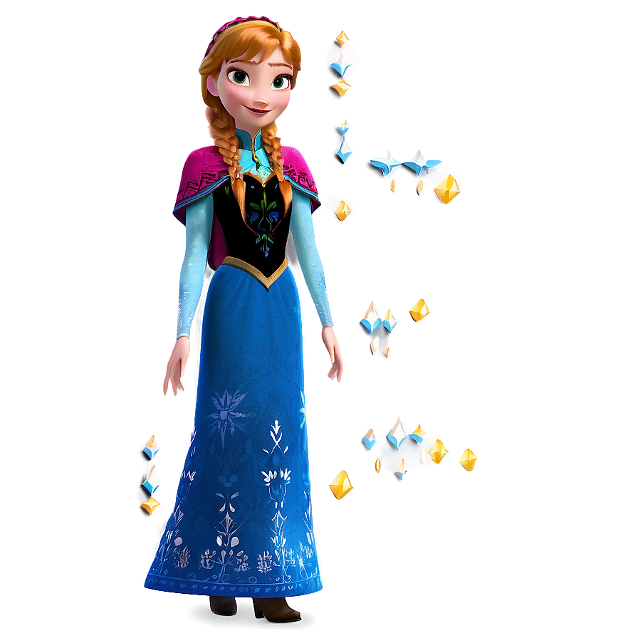 Anna Frozen Character Png Ban41 PNG Image