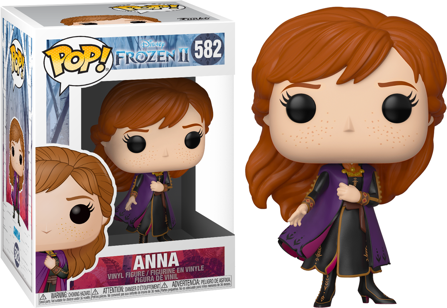 Anna Frozen I I Funko Pop Figure PNG Image