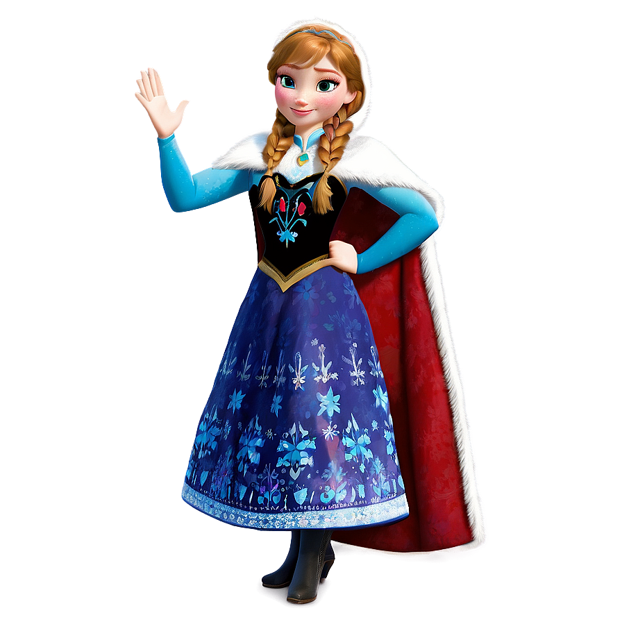 Anna's Winter Costume Frozen Png 06132024 PNG Image