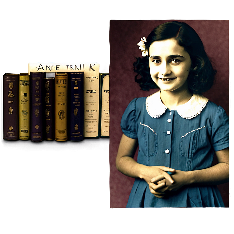 Anne Frank Portrait Png 06242024 PNG Image