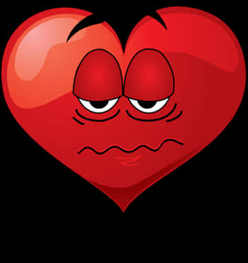 Annoyed Heart Emoji PNG Image