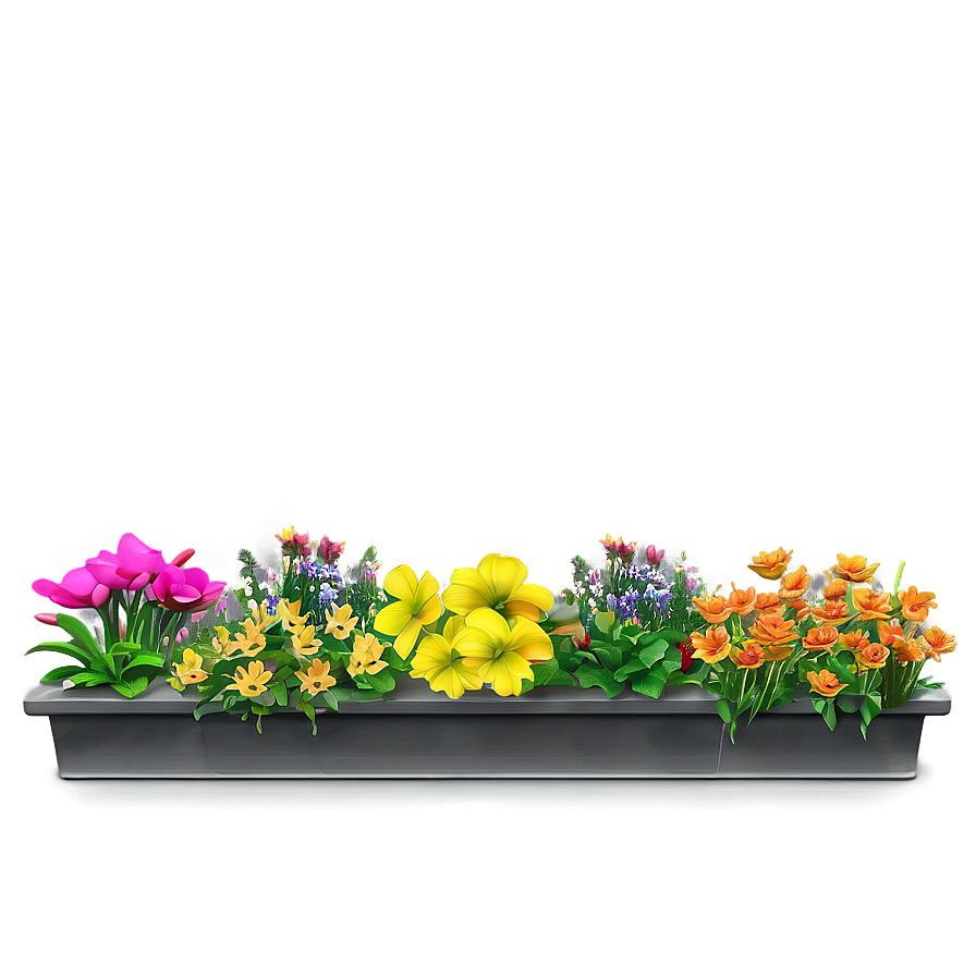 Annual Flower Bed Png Fud PNG Image