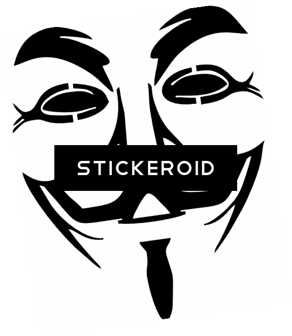 Anonymous Mask Graphic Design PNG Image