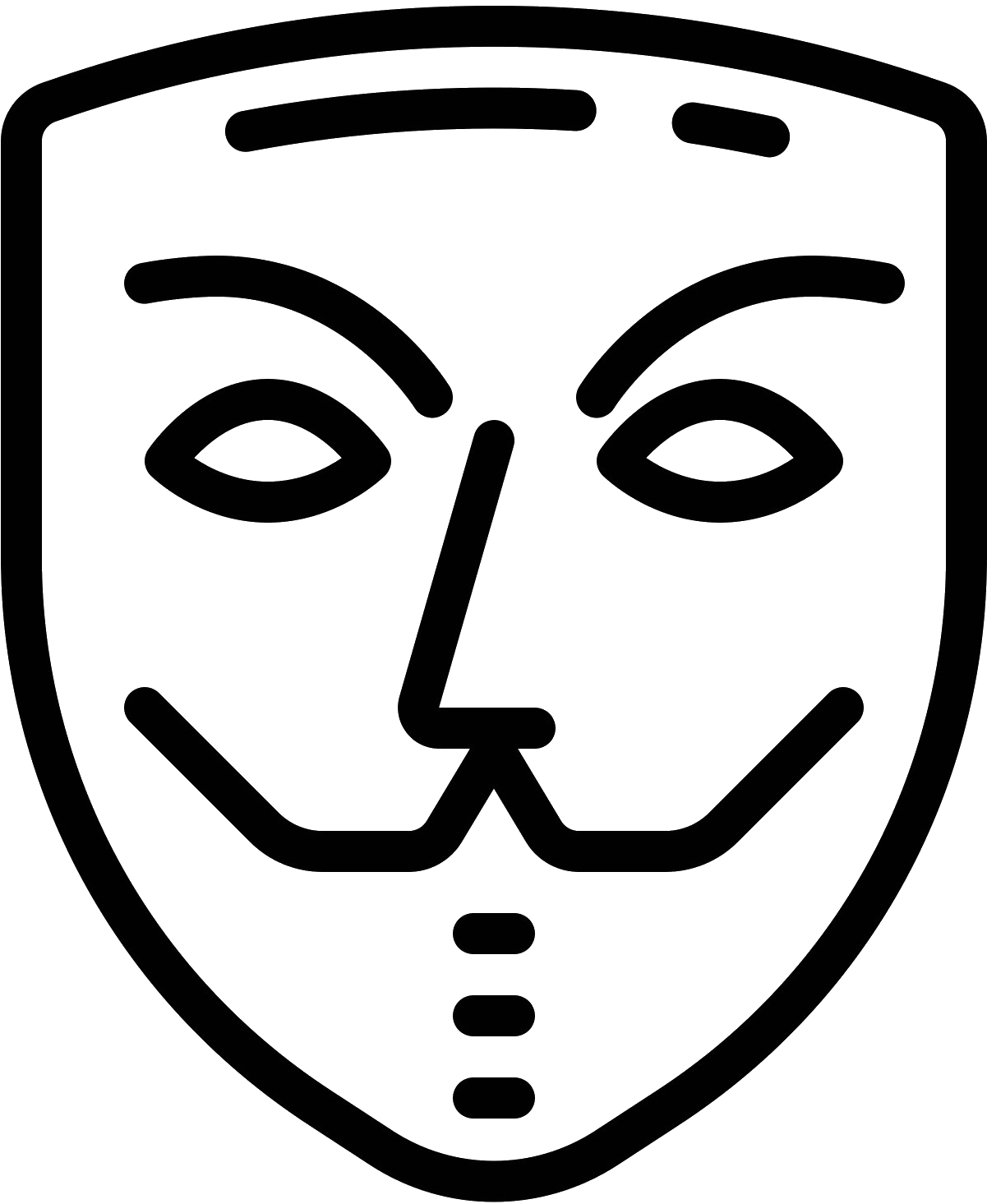 Anonymous Mask Icon PNG Image