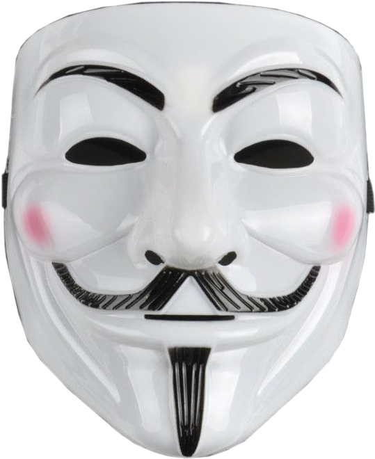 Anonymous Mask Iconic Symbol PNG Image