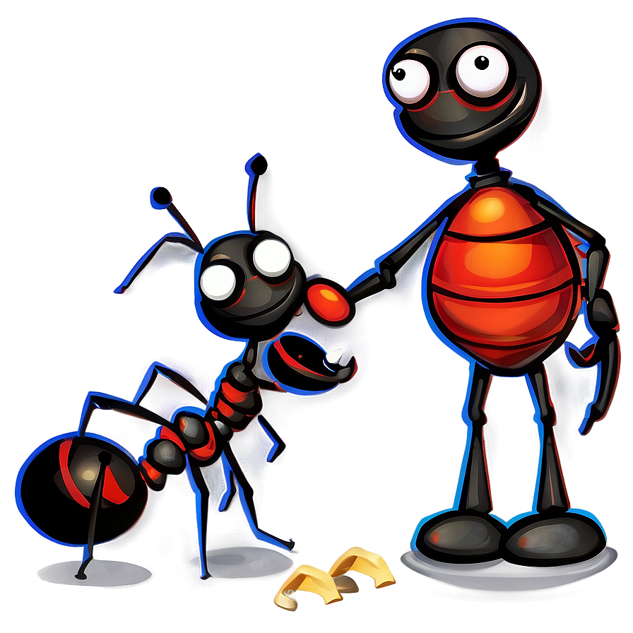 Ant Conversation Cartoon Png 05242024 PNG Image