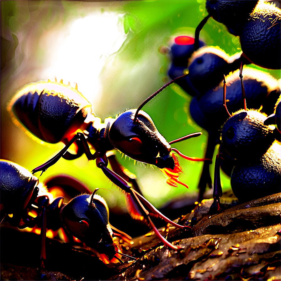 Ant Queen And Workers Png Csf24 PNG Image