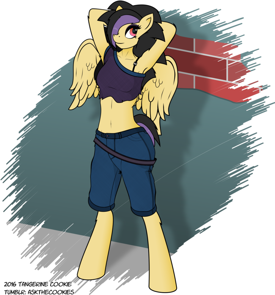 Anthro Pegasusin Casual Wear PNG Image