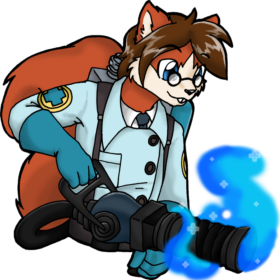 Anthropomorphic Medicwith Medigun PNG Image