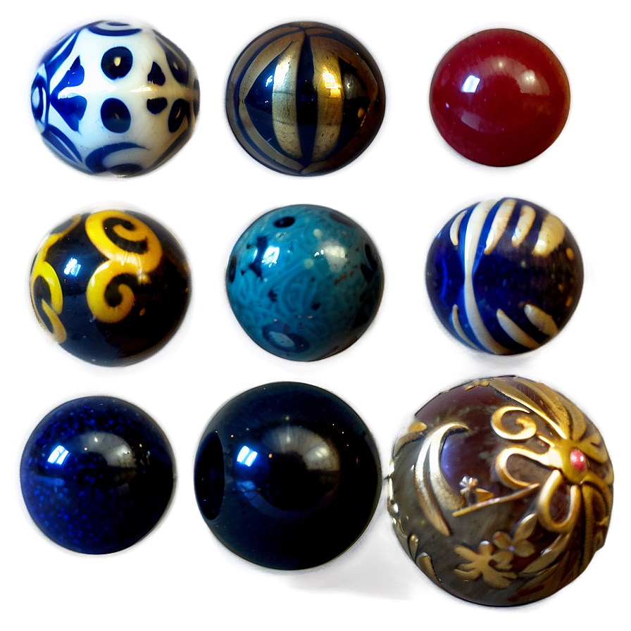 Antique Bead Collection Png 06262024 PNG Image