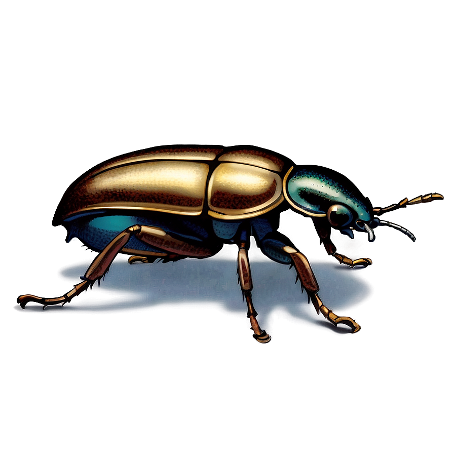 Antique Beetle Illustration Png Ayx7 PNG Image