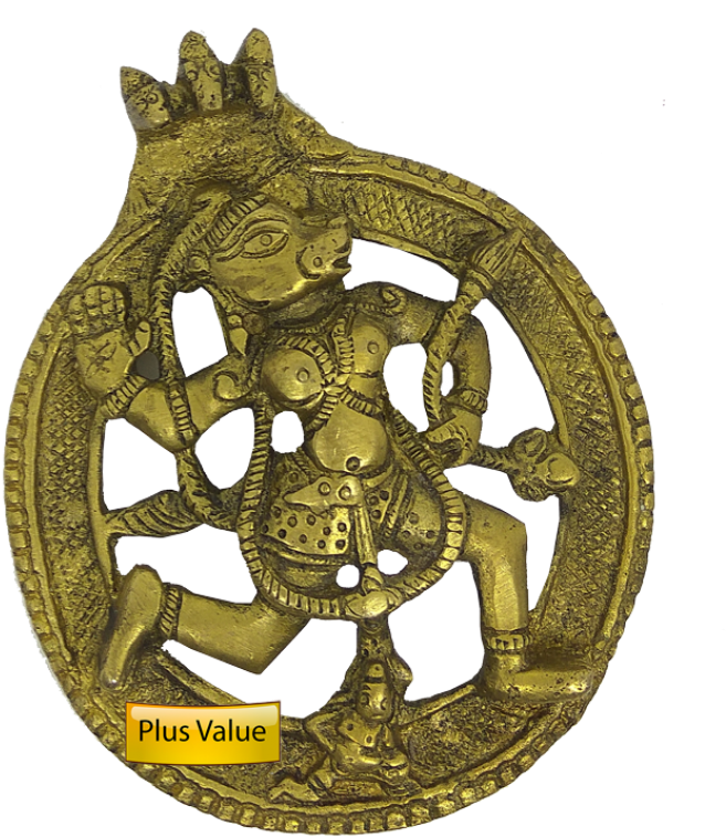 Antique Brass Nataraja Artifact PNG Image