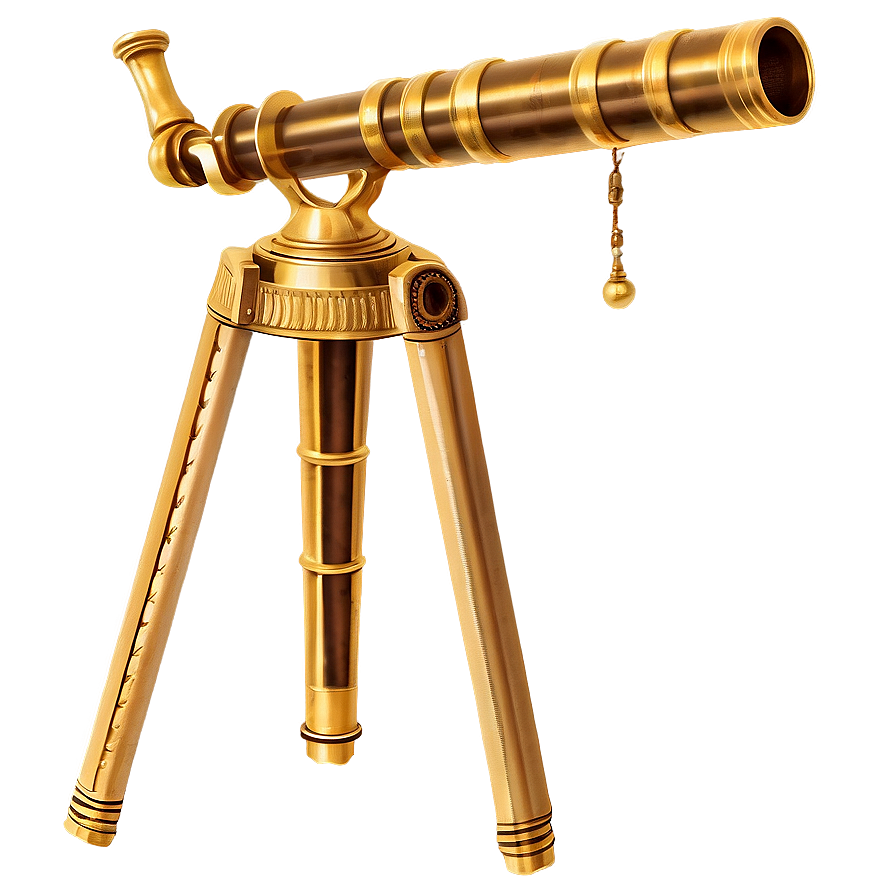 Antique Brass Telescope Png 05242024 PNG Image