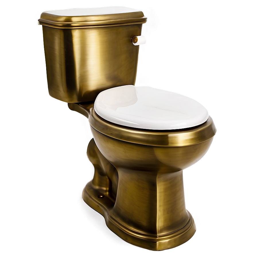 Antique Brass Toilet Png Hsf56 PNG Image