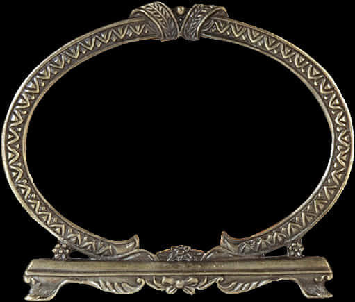 Antique Bronze Standing Frame PNG Image