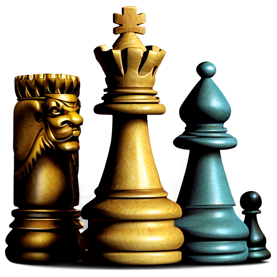 Antique Chess Pieces Image Png Own PNG Image