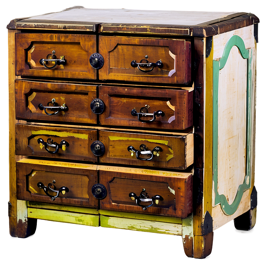 Antique Drawer Cabinet Png 06122024 PNG Image