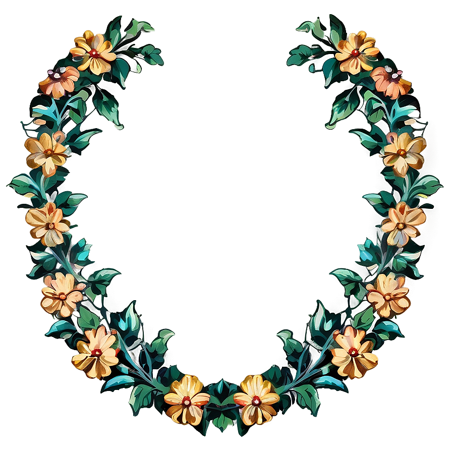 Antique Flower Garland Png 90 PNG Image