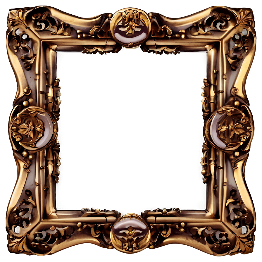 Antique Gold Border Png 05252024 PNG Image