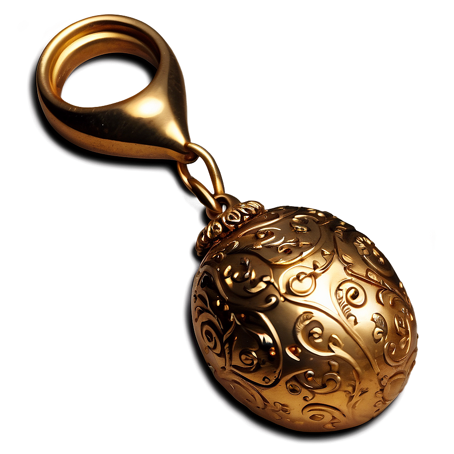 Antique Gold Christmas Trinket Png 17 PNG Image