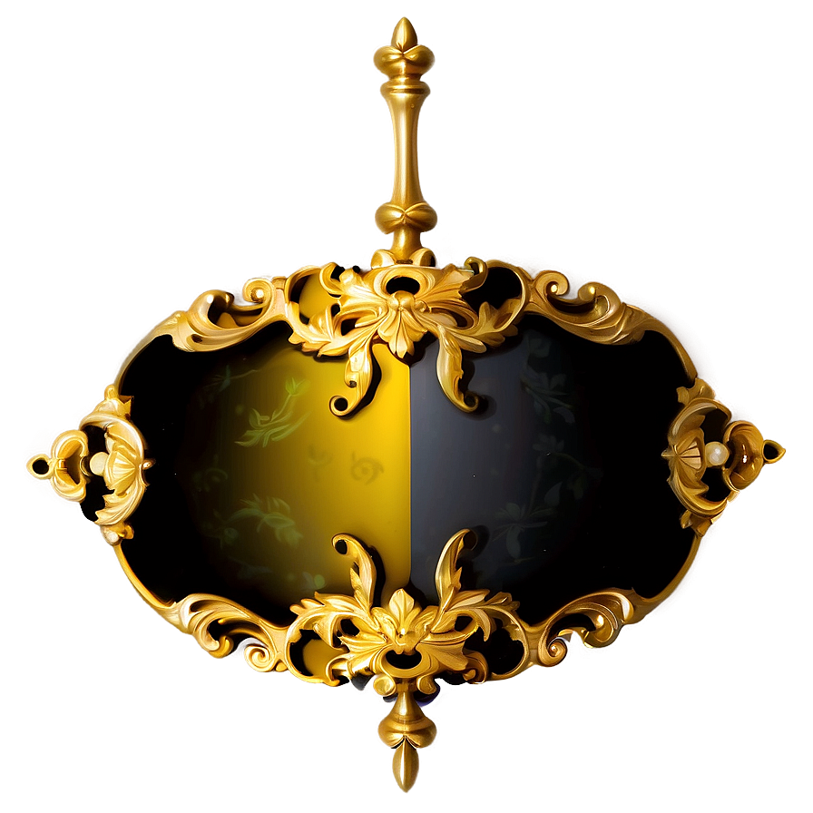 Antique Gold Plate Png Wjv61 PNG Image